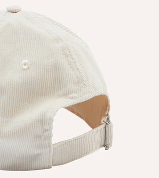 Drake's Ecru 'D' Appliqué Cotton Baseball Cap - Tan, Cotton, Made In Portugal - Alternate View