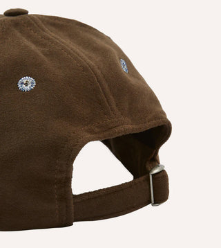 Drake's Brown Horse Emblem Moleskin Baseball Cap 2