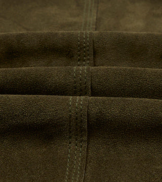 Drake's Olive Suede Welder Jacket 2