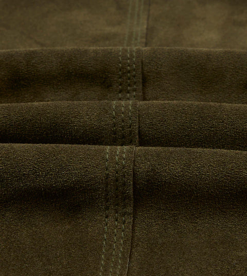 Drake's Olive Suede Welder Jacket 2