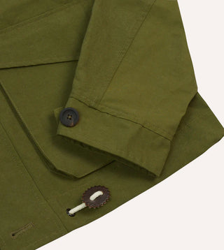 Drake's Olive Cotton Blouson Jacket 5