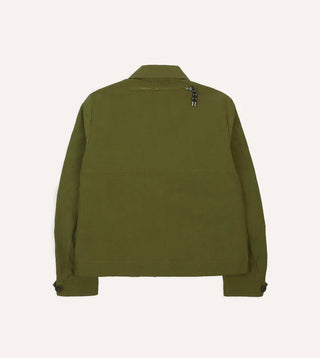 Drake's Olive Cotton Blouson Jacket 9