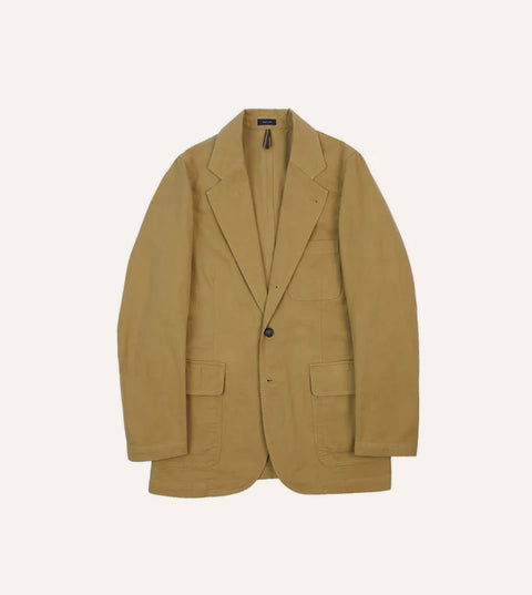 Drake's Sand Vintage Wash Cotton Games Blazer Mk. I 1