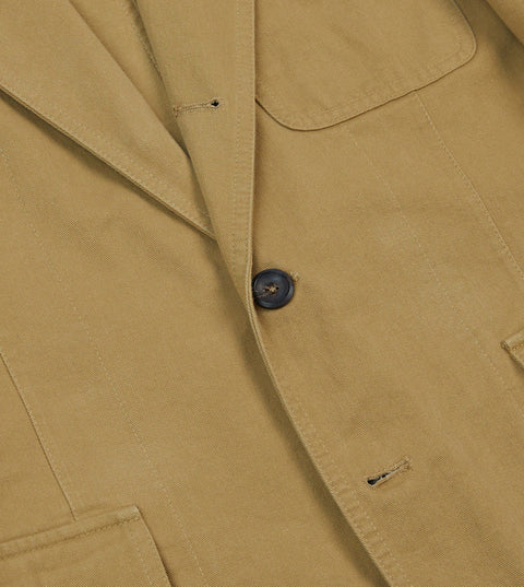 Drake's Sand Vintage Wash Cotton Games Blazer Mk. I 5
