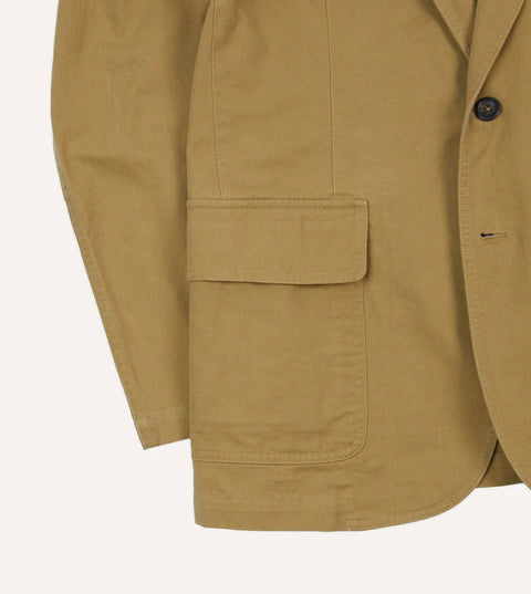 Drake's Sand Vintage Wash Cotton Games Blazer Mk. I 6
