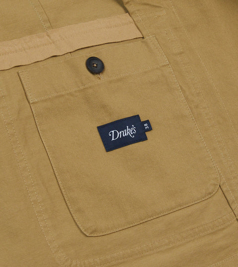 Drake's Sand Vintage Wash Cotton Games Blazer Mk. I 7