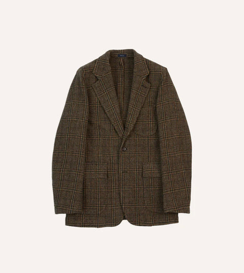 Drake's Brown Check Harris Tweed Games Blazer Mk. VII 1
