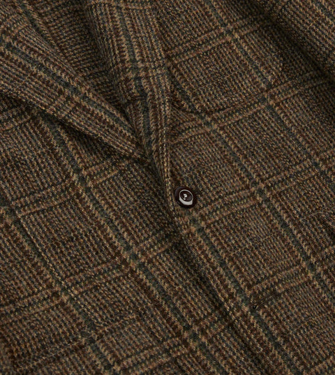 Drake's Brown Check Harris Tweed Games Blazer Mk. VII 6
