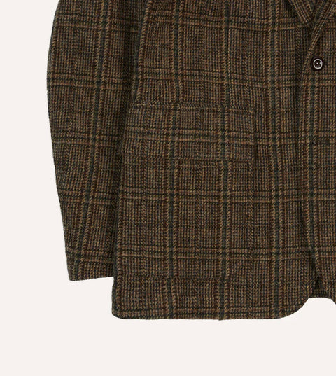 Drake's Brown Check Harris Tweed Games Blazer Mk. VII 7