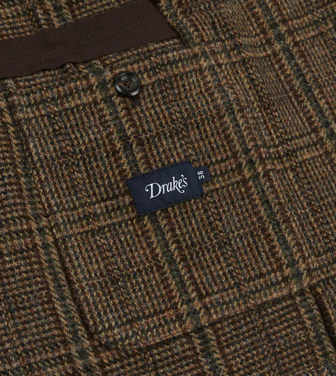 Drake's Brown Check Harris Tweed Games Blazer Mk. VII 8