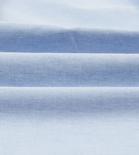 Drake's Ice Blue Cotton Oxford Cloth Button-Down Shirt 2
