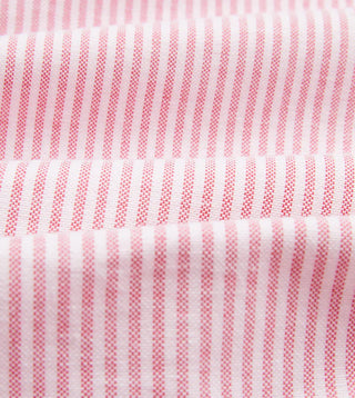 Drake's Pink Ticking Stripe Cotton Oxford Cloth Button-Down Dress Shirt 2