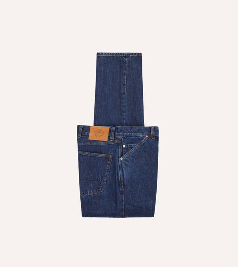 Drake's Stone Wash 14.2oz Japanese Selvedge Denim Five-Pocket Jeans 1