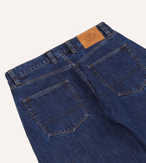 Drake's Stone Wash 14.2oz Japanese Selvedge Denim Five-Pocket Jeans 5