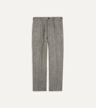 Drake's Harris Tweed One Pleat Games Trousers — front