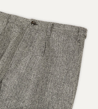 Drake's Harris Tweed One Pleat Games Trousers — side