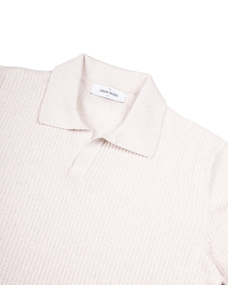 Gran Sasso Cream Cotton Short Sleeve Polo 2