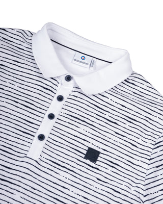 Blue Industry Striped Short Sleeve Polo 2