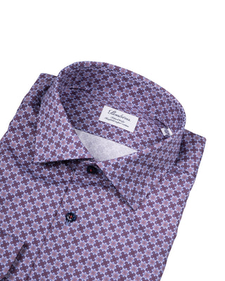 Stenstrom Purple Printed Dress Shirt 2