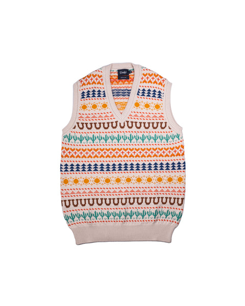Drake's Cowboy Knit Sweater Vest 1