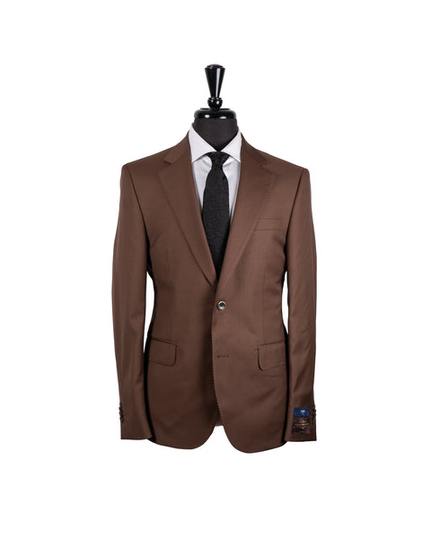 Empire Brown Wool Reno Suit 1