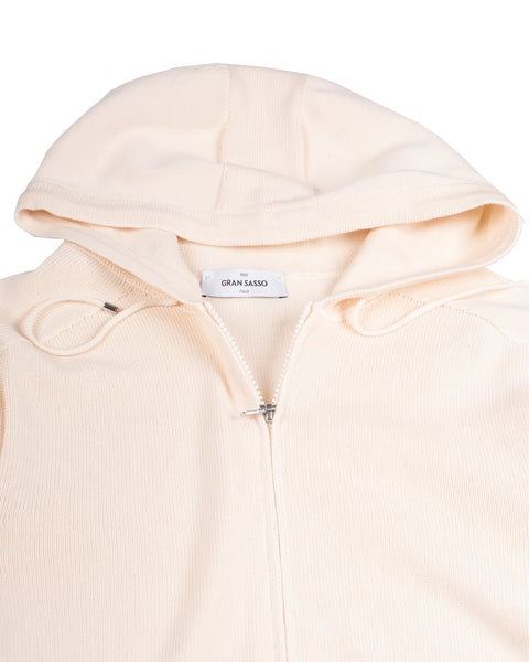 Gran Sasso Cream Full Zip Hoodie 2