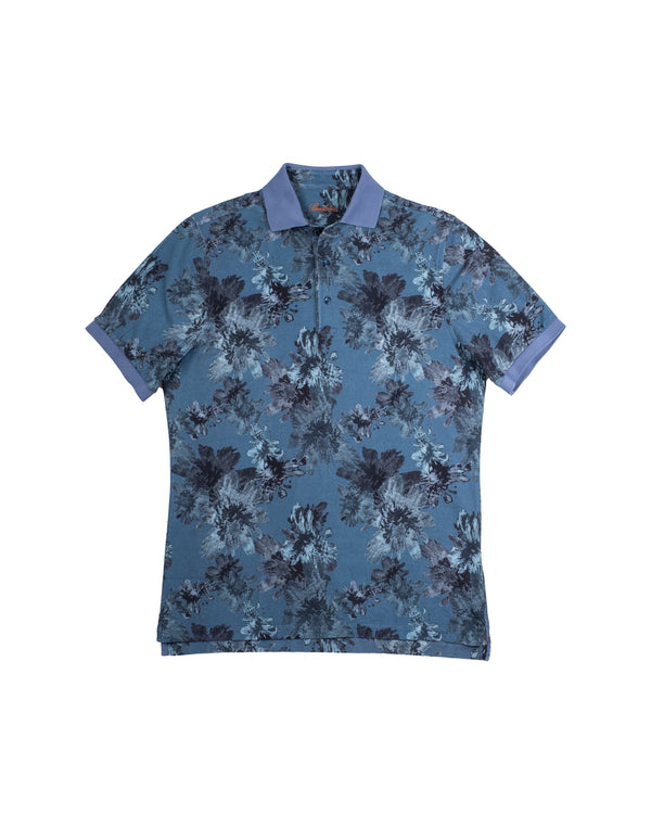 Blue Tropical Polo