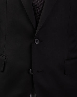 Tagliatore Black Vesuvio Stock Suit - Wool - Detail View