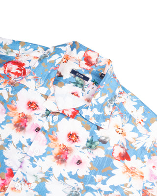 Benson Summer Floral Short Sleeve Button Up 2