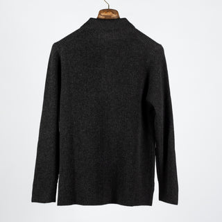 Charcoal Wool Cashmere Overshirt - Mr.Derk