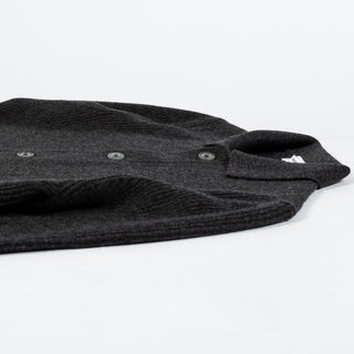 Charcoal Wool Cashmere Overshirt - Mr.Derk