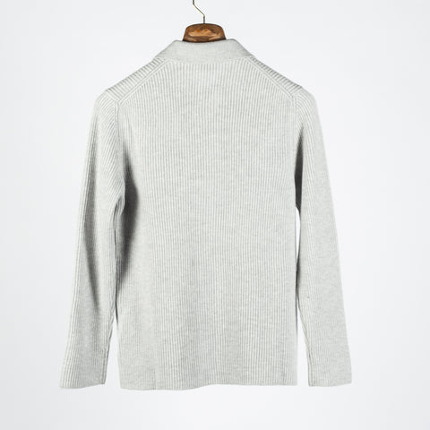 Light Grey Wool Cashmere Overshirt - Mr.Derk