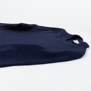 Gran Sasso Vintage Navy Knit Wool Crewneck Sweater - Wool, Italian, Made In Italy - View 8