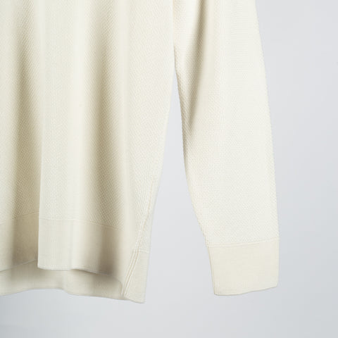 Strellson Cream Adrian Knit Sweater - Cotton, Regular Fit - Back View