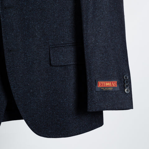 Mottled Navy Wool Cashmere Blazer - Mr.Derk