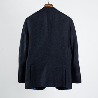Mottled Navy Wool Cashmere Blazer - Mr.Derk