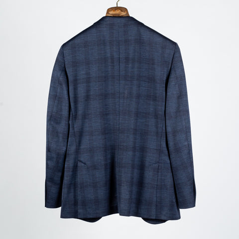 Empire Blue Glen Checked Blazer - Wool, Made In Canada - View 5