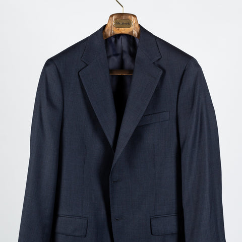 Empire Textured Navy Wool Suit - Wool, Made In Canada - View 6
