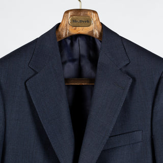 Empire Textured Navy Wool Suit - Wool, Made In Canada - View 7