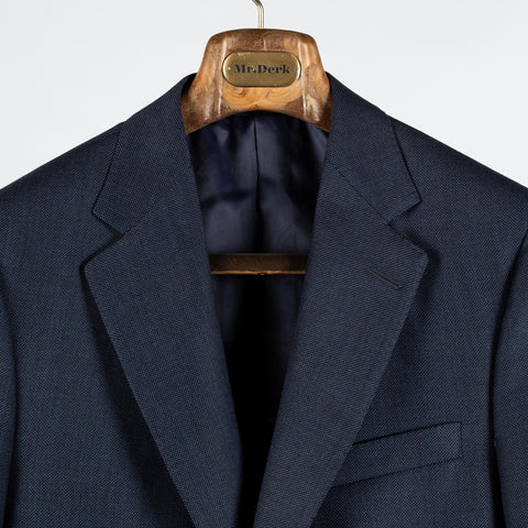Empire Textured Navy Wool Suit - Wool, Made In Canada - View 7