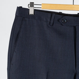 Empire Textured Navy Wool Suit - Wool, Made In Canada - View 11