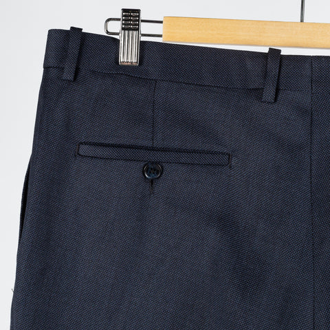 Empire Textured Navy Wool Suit - Wool, Made In Canada - View 14