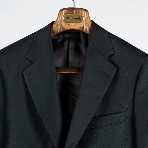 Empire Textured Dark Hunter Green Wool Suit 7