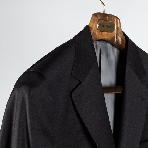 Empire Charcoal Wool Suit - Wool, Made In Canada - Detail View