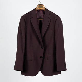 Empire Burgundy Wool Suit - Navy, Wool, Made In Canada
