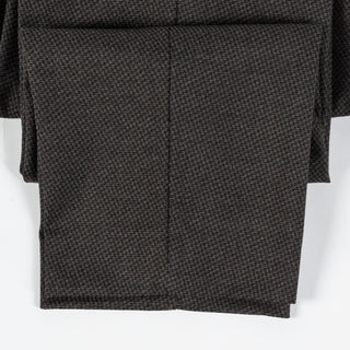 Alberto Textured Charcoal 1440 Lou Trousers - Tan, Polyester, Viscose, Stretch, Slim Fit - Alternate View