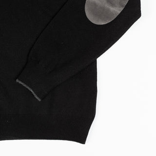 Gran Sasso Black Wool & Cashmere Quarter Zip Sweater 4