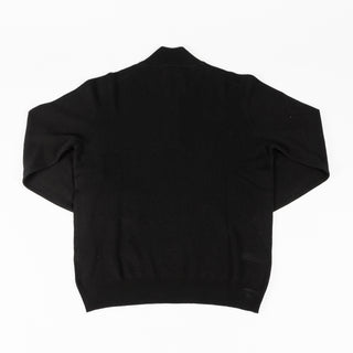 Gran Sasso Black Wool & Cashmere Quarter Zip Sweater 5