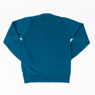 Peregrine Teal Makers Stitch Wool Sweater 5