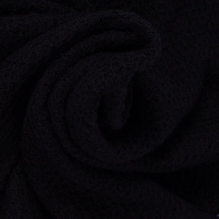 PYA Textured Black Merino Wool Quarter Zip - Wool, Merino, Regular Fit - Alternate View